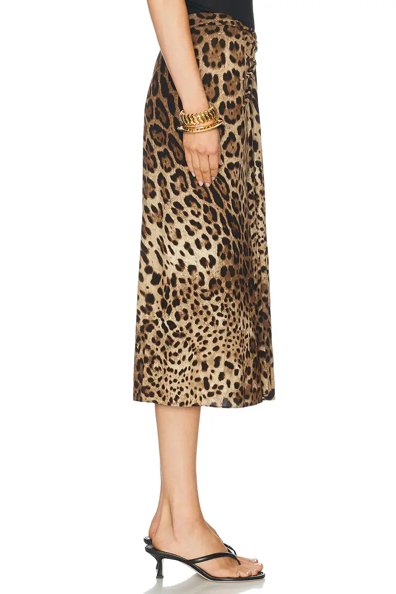 Dolce & Gabbana Organzino Midi Skirt | Thumbnail 2
