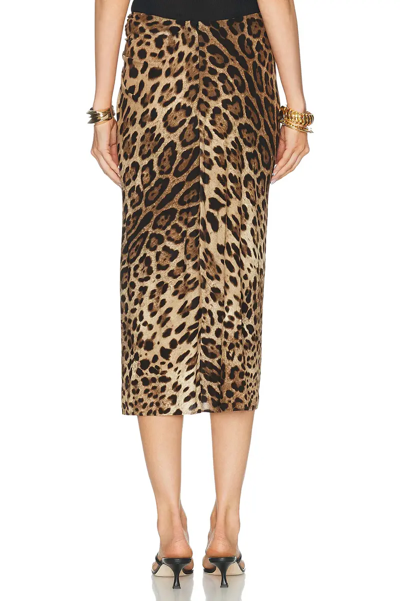 Dolce & Gabbana Organzino Midi Skirt | Thumbnail 4