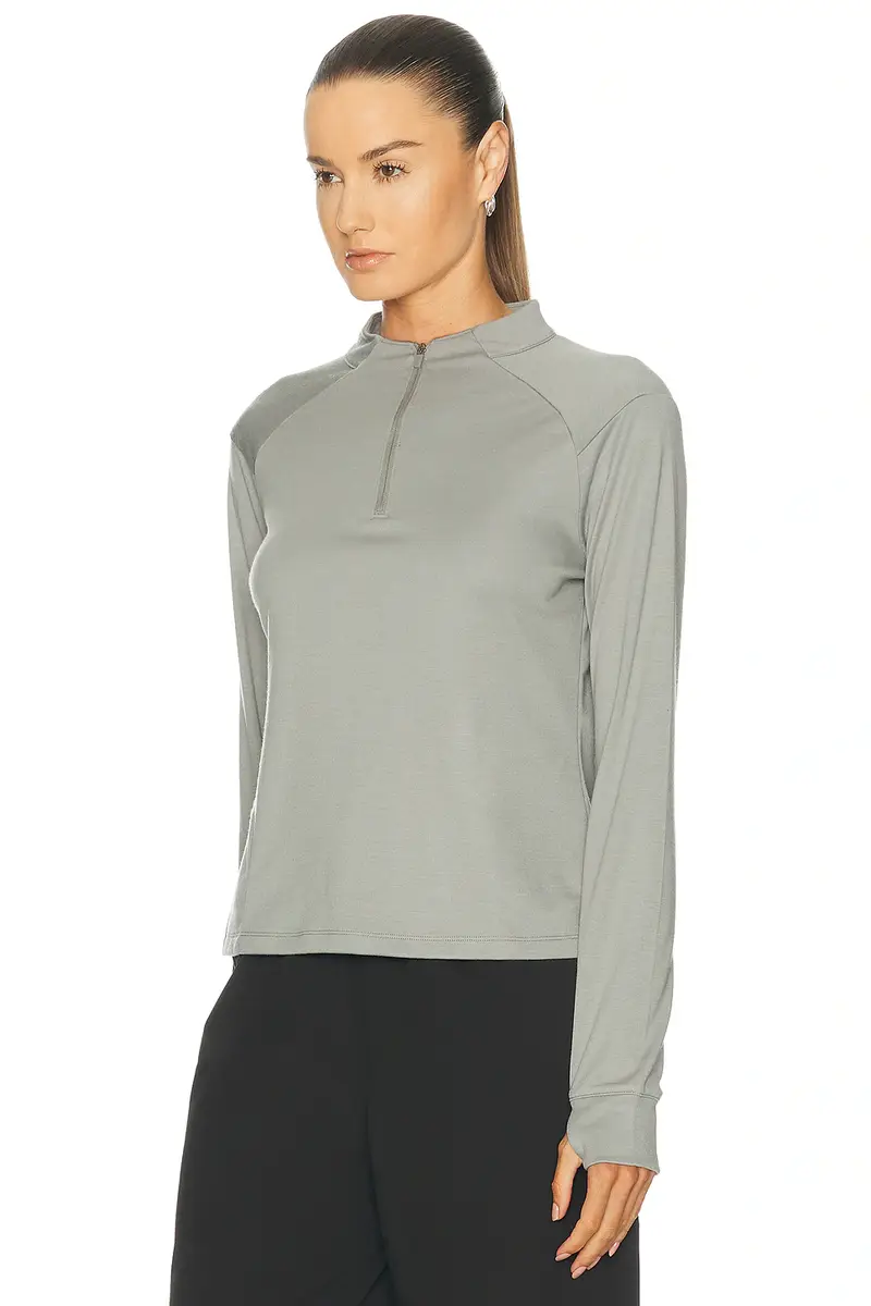 Literary Sport Jorie Merino Quarter Zip Jacket | Thumbnail 4