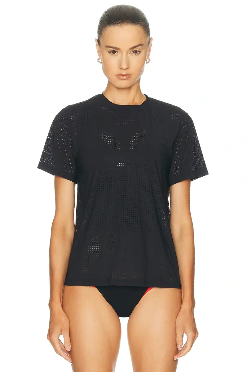 Literary Sport Magda Perforated T-shirt | Thumbnail 2