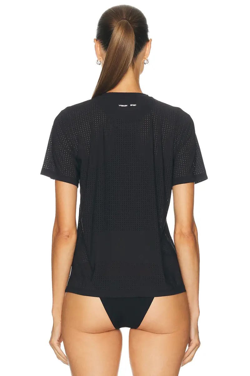 Literary Sport Magda Perforated T-shirt | Thumbnail 4