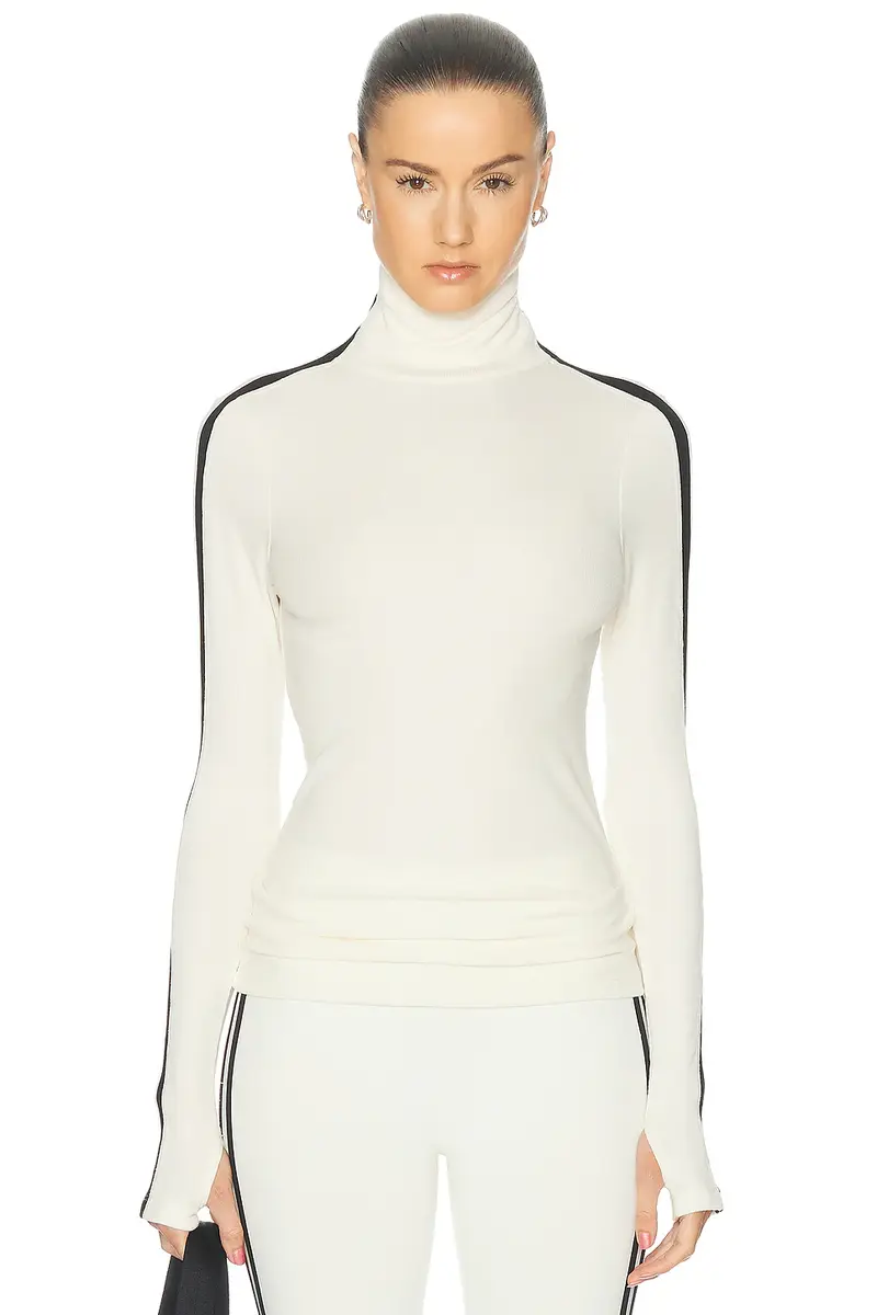 Splits59 Jackson Rib Full Length Turtleneck Top | Thumbnail 2 Splits59 Jackson Rib Full Length Turtleneck Top | Thumbnail 2