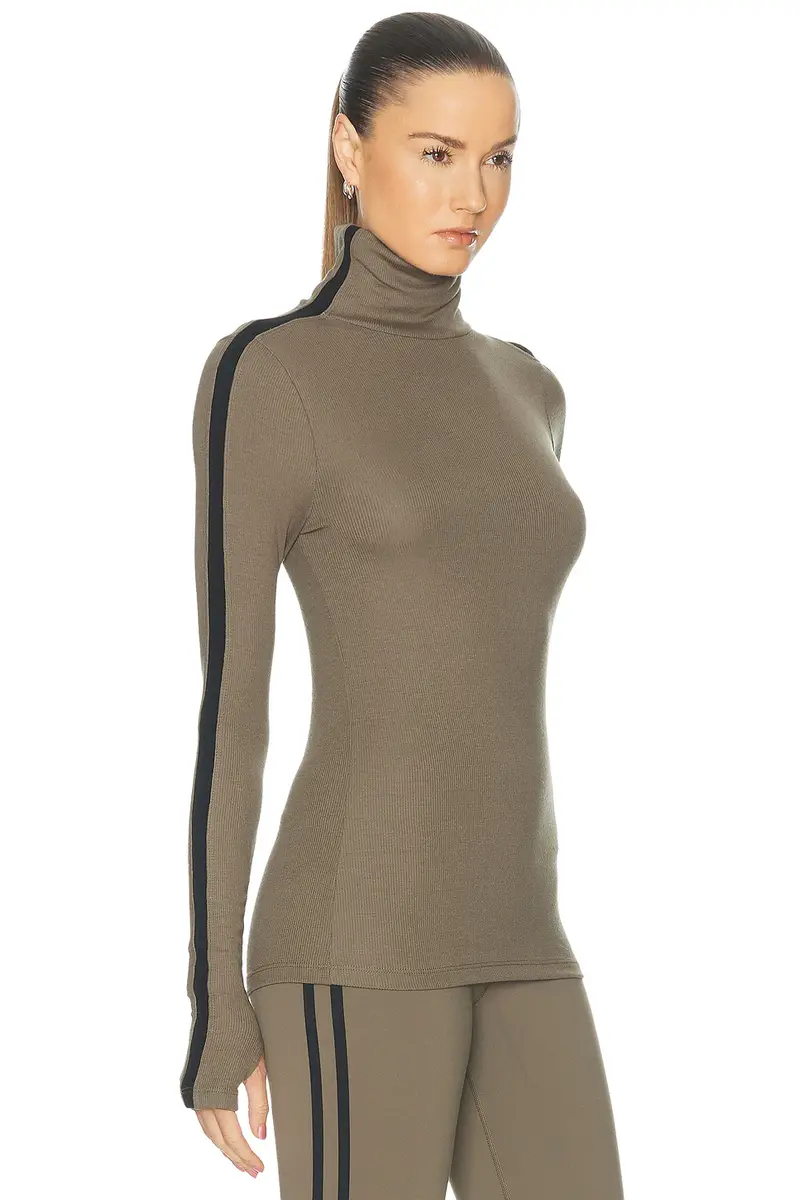 Splits59 Jackson Rib Full Length Turtleneck Top | Thumbnail 3 Splits59 Jackson Rib Full Length Turtleneck Top | Thumbnail 3