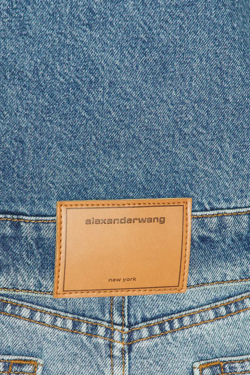 Alexander Wang Faux Mink Lined Denim Jacket | Thumbnail 6