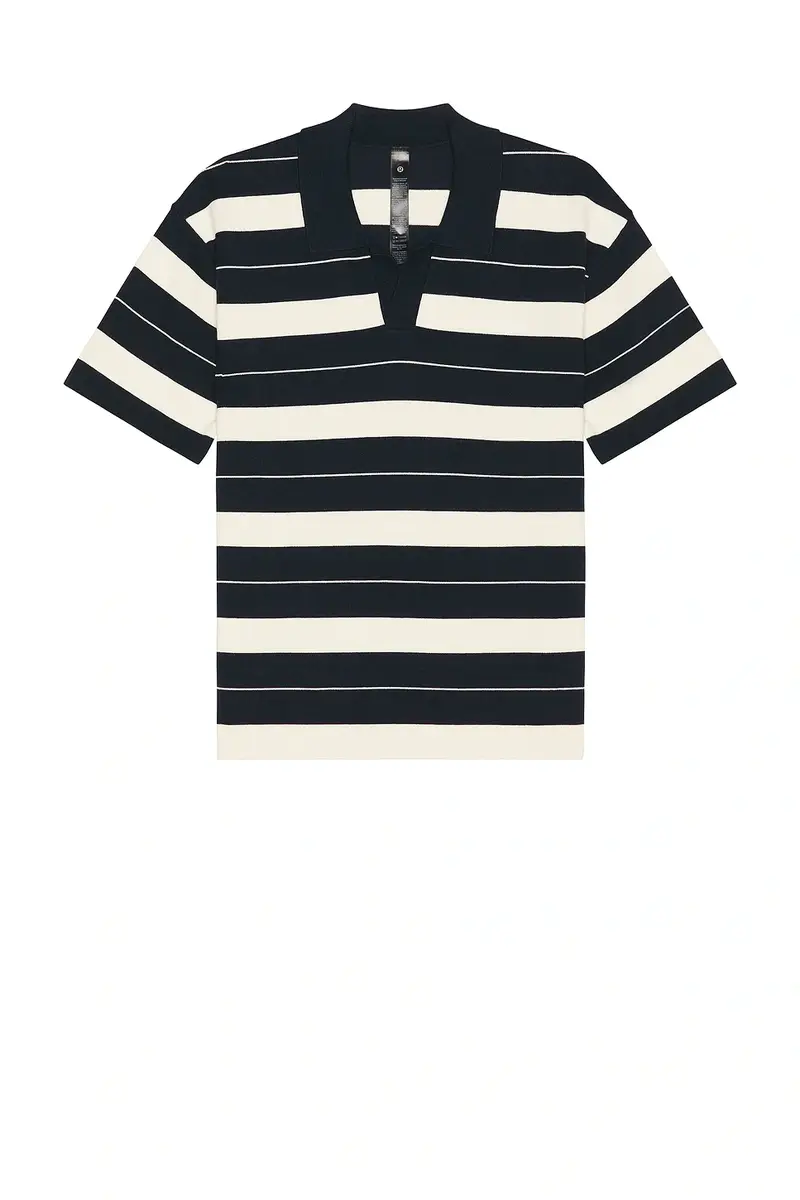 lululemon Knit Stripe Short Sleeve Polo Shirt | Thumbnail 4 lululemon Knit Stripe Short Sleeve Polo Shirt | Thumbnail 4