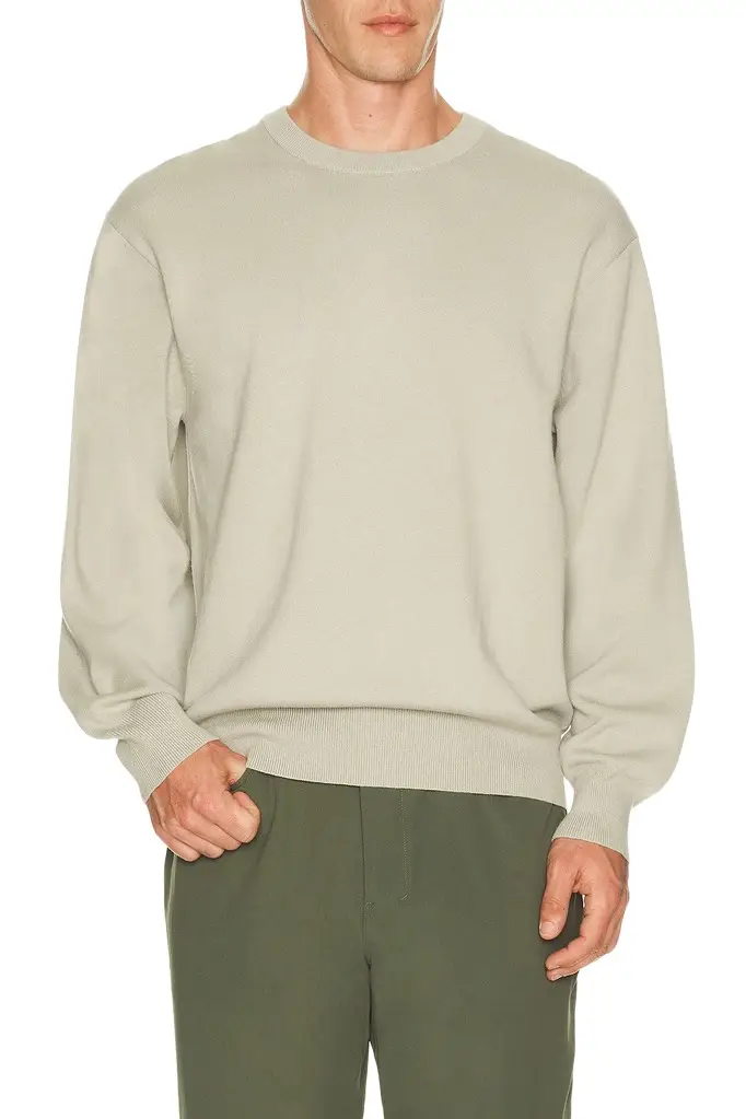 Knit Long Sleeve Crewneck Sweater