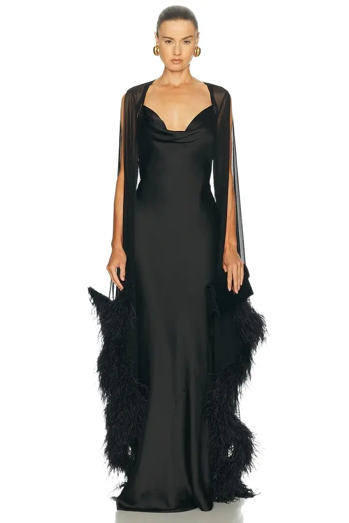 Mesh Shrug With Feathers Mesh Shrug With Feathers