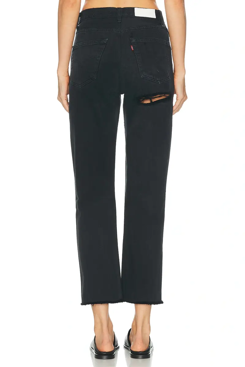 RE/DONE 70s Indigo Ass Rip Straight Leg Jeans | Thumbnail 5 RE/DONE 70s Indigo Ass Rip Straight Leg Jeans | Thumbnail 5