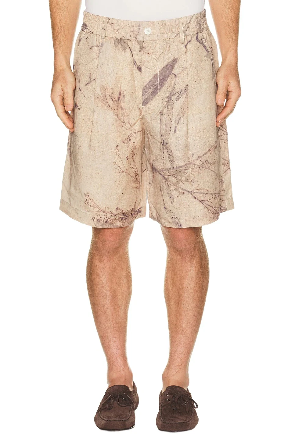 FENG CHEN WANG Printed Plant Dye Shorts