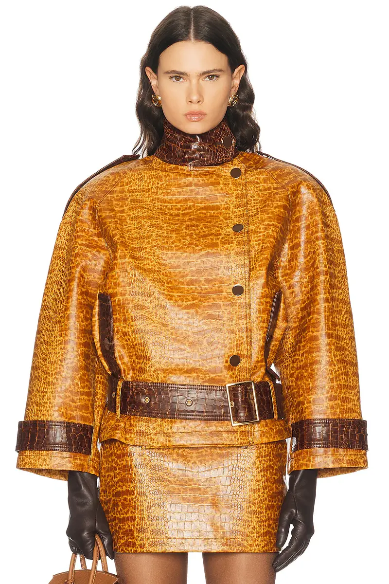 Rowen Rose Crop Trench Jacket | Thumbnail 2