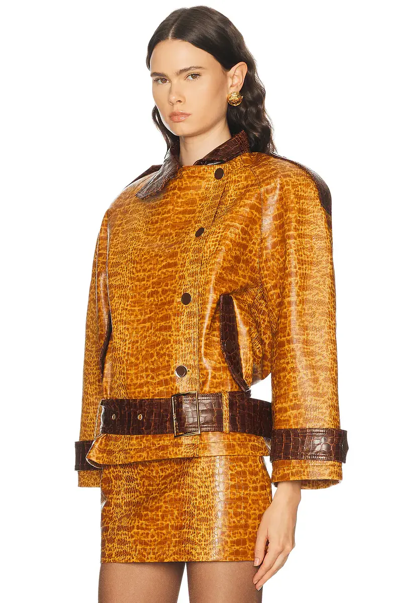 Rowen Rose Crop Trench Jacket | Thumbnail 3