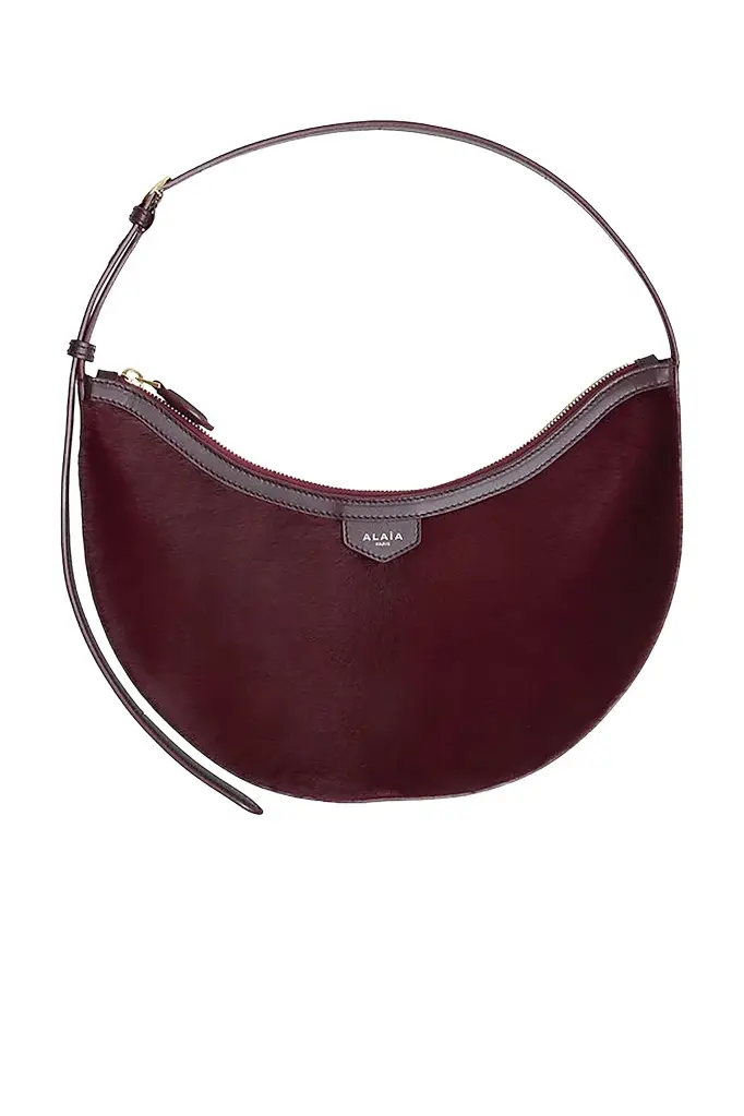 Alaïa Demi Lune Haircalf Bag