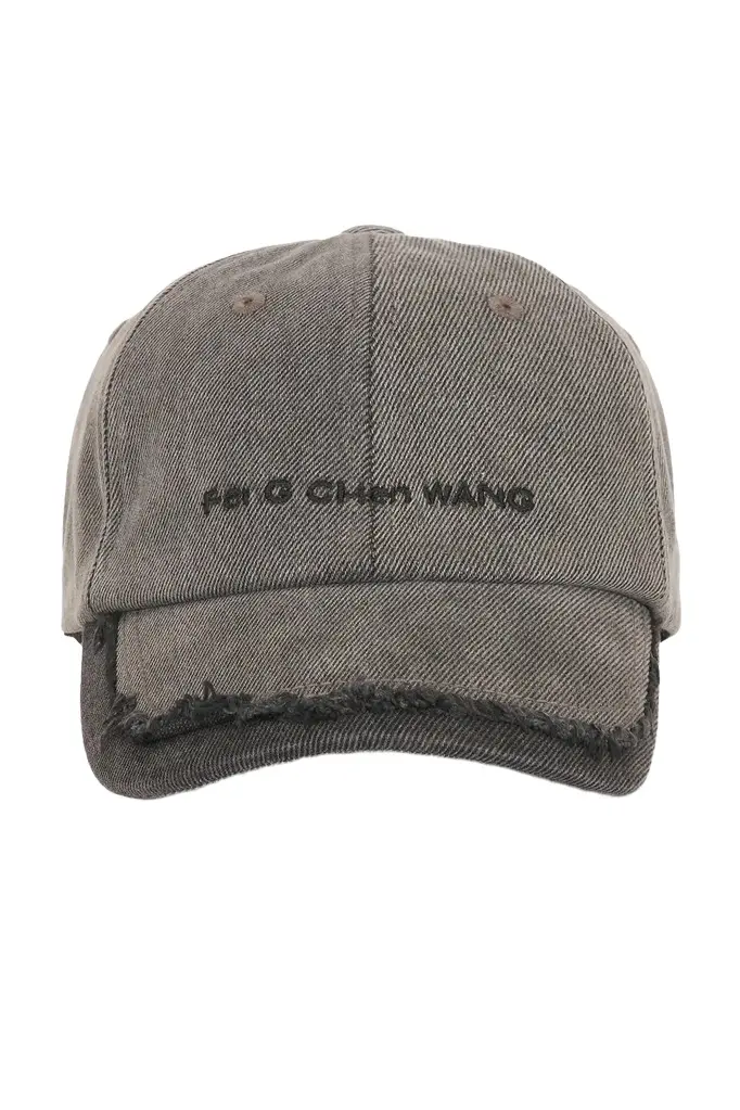 FENG CHEN WANG Denim Spliced Baseball Cap