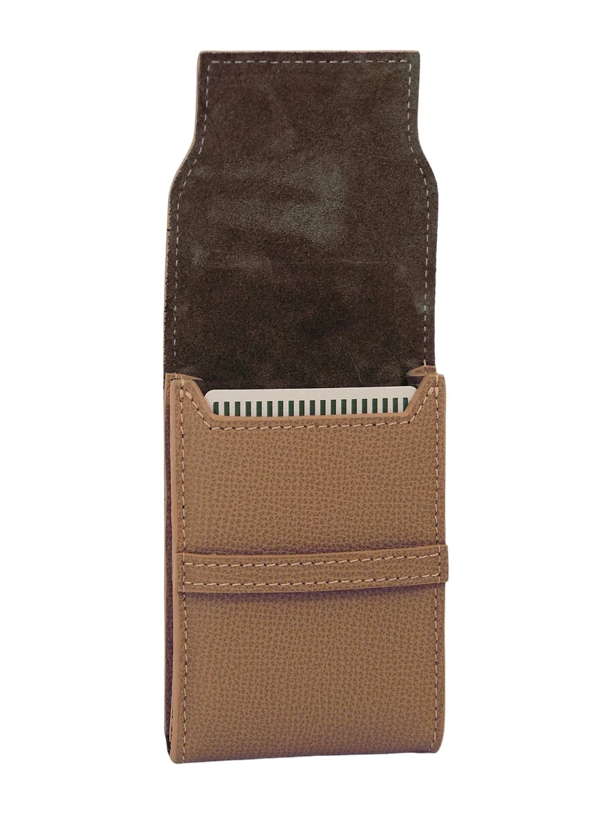 Throwing Doubles Leather Playing Card Set