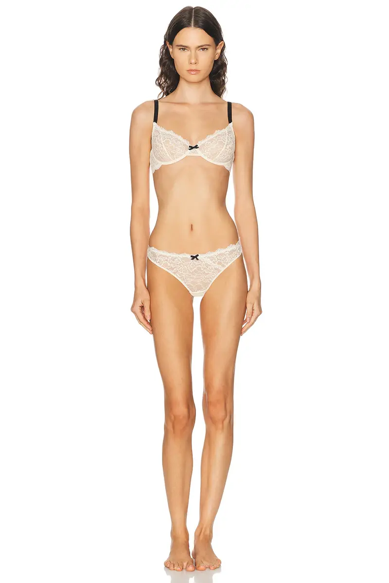 Fleur du Mal Bianca Lace Thong | Thumbnail 4 Fleur du Mal Bianca Lace Thong | Thumbnail 4