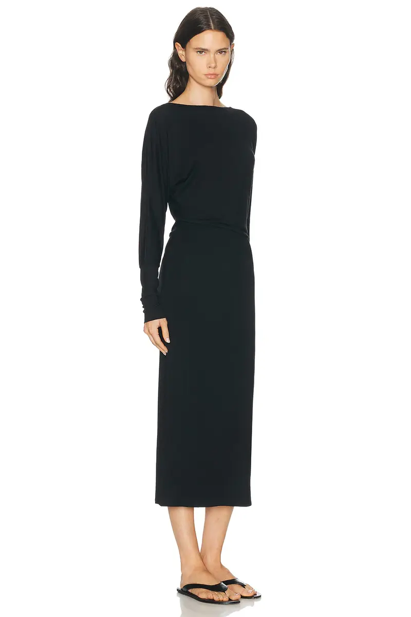 ÉTERNE Long Sleeve Soft Jersey Midi Dress | Thumbnail 3 ÉTERNE Long Sleeve Soft Jersey Midi Dress | Thumbnail 3