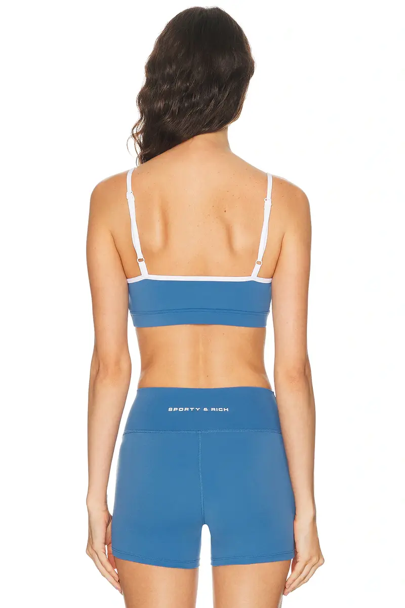 Sporty & Rich Bold Logo Athletic Sports Bra | Thumbnail 3 Sporty & Rich Bold Logo Athletic Sports Bra | Thumbnail 3