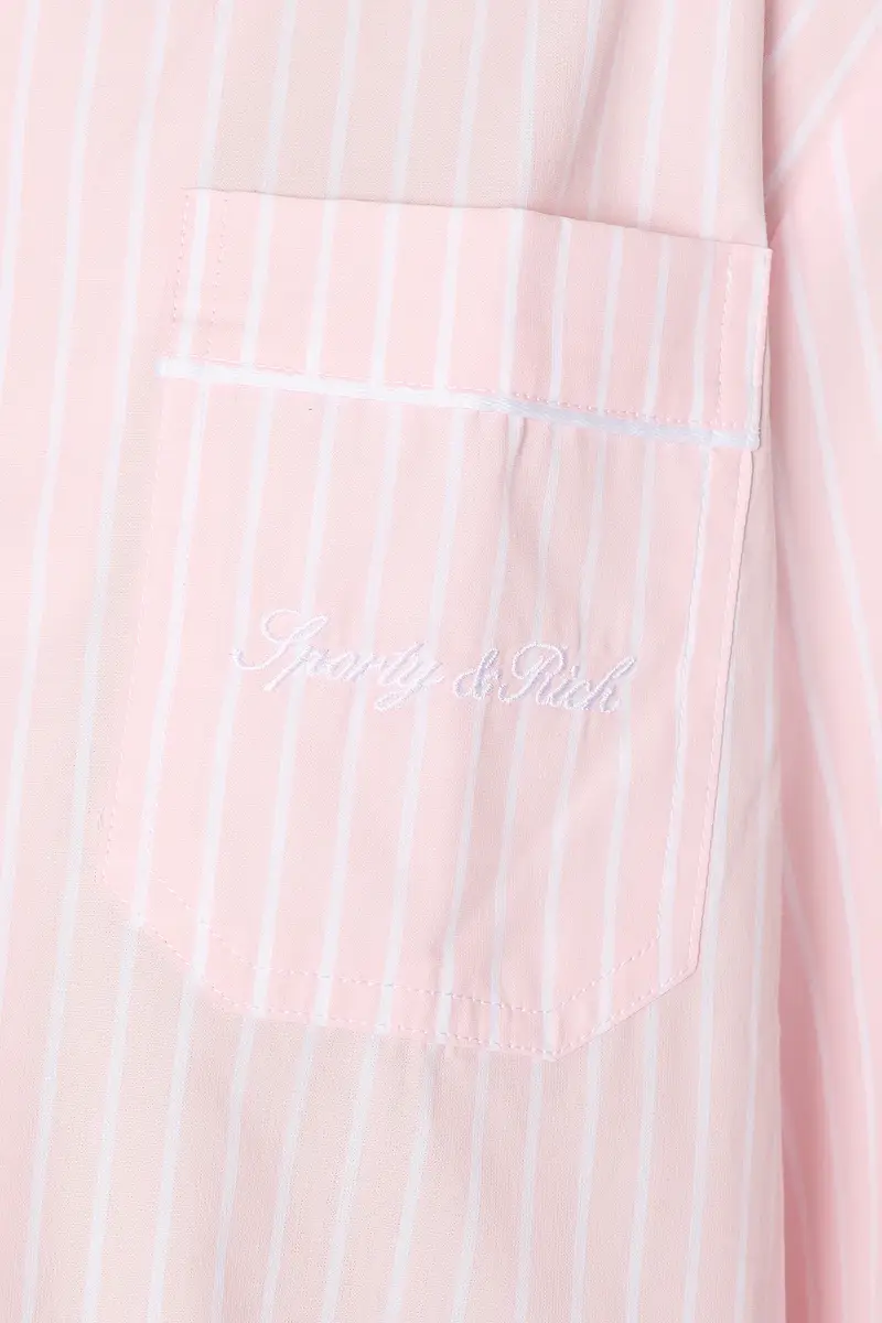 Sporty & Rich Signature Logo Pajama Top | Thumbnail 5 Sporty & Rich Signature Logo Pajama Top | Thumbnail 5