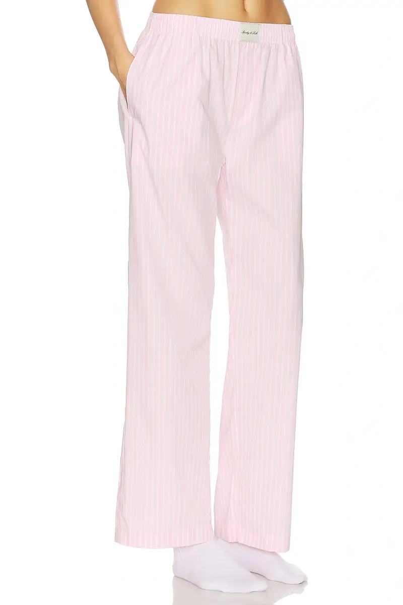 Sporty & Rich Signature Logo Pajama Pant | Thumbnail 2 Sporty & Rich Signature Logo Pajama Pant | Thumbnail 2