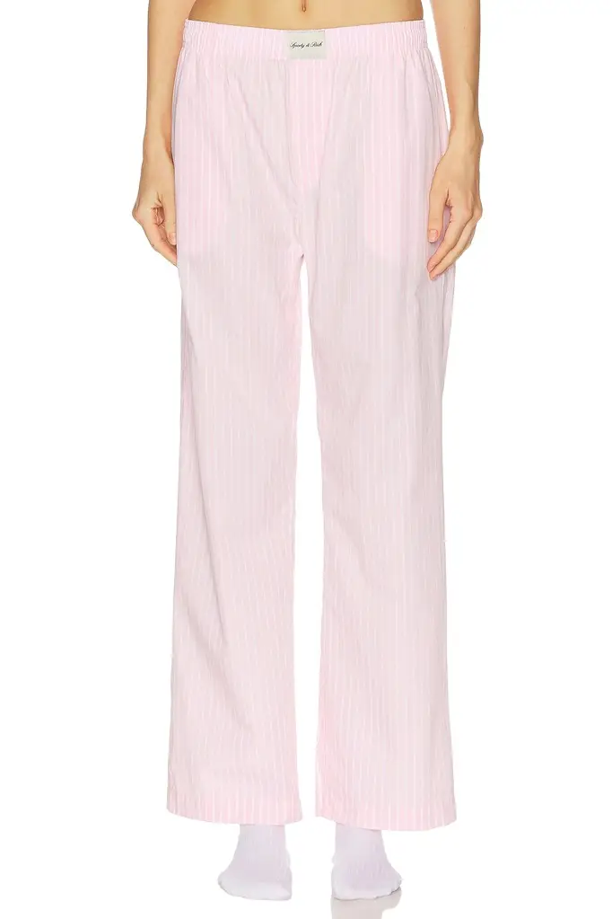 Sporty & Rich Signature Logo Pajama Pant