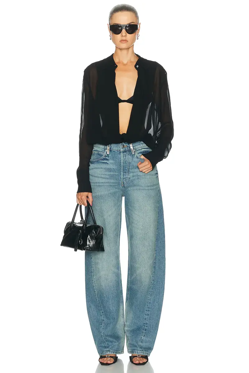 Alexander Wang Float Mid Rise Relaxed Wide Leg | Thumbnail 5