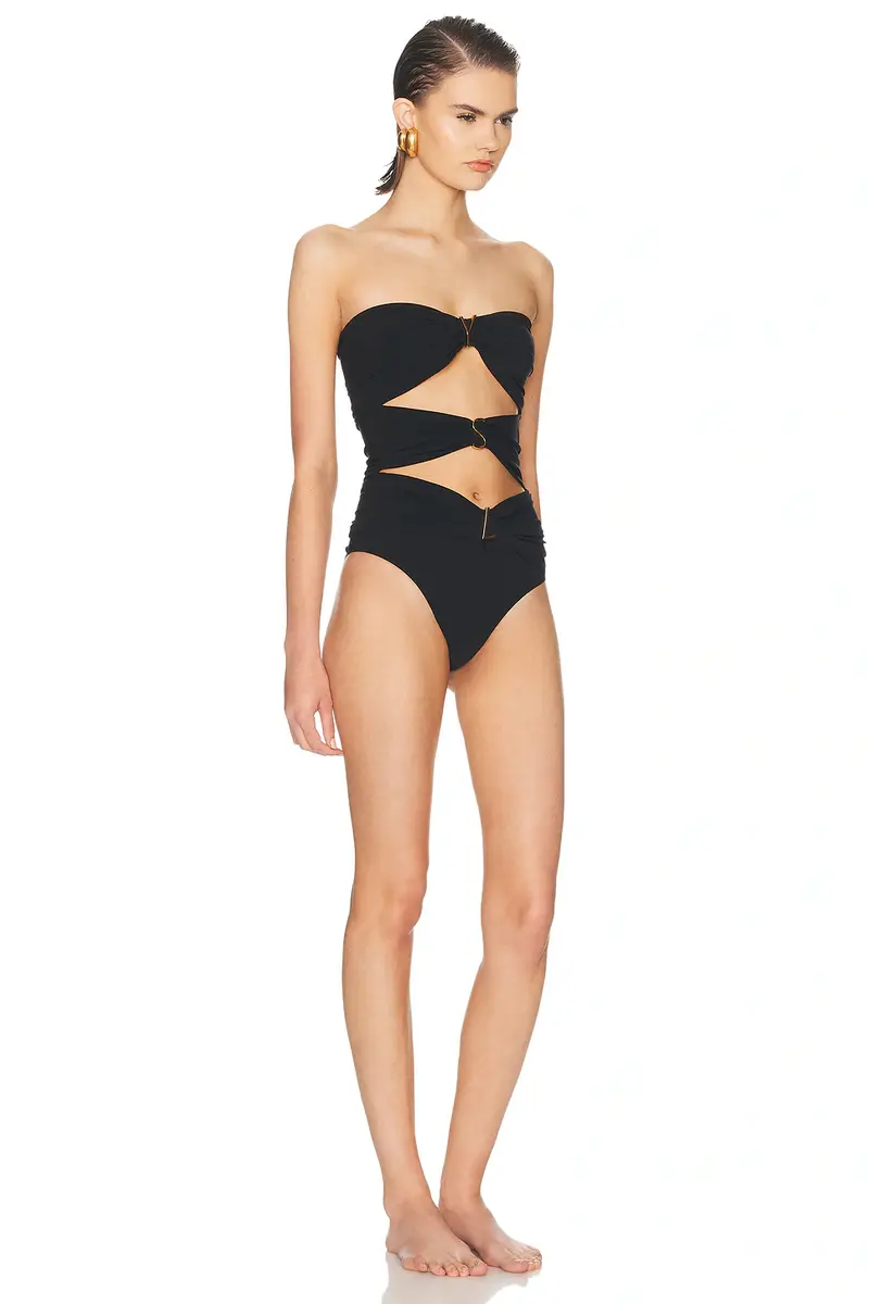 Saint Laurent Strapless Cutout One Piece Swimsuit | Thumbnail 2 Saint Laurent Strapless Cutout One Piece Swimsuit | Thumbnail 2