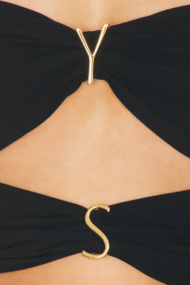 Saint Laurent Strapless Cutout One Piece Swimsuit | Thumbnail 5 Saint Laurent Strapless Cutout One Piece Swimsuit | Thumbnail 5