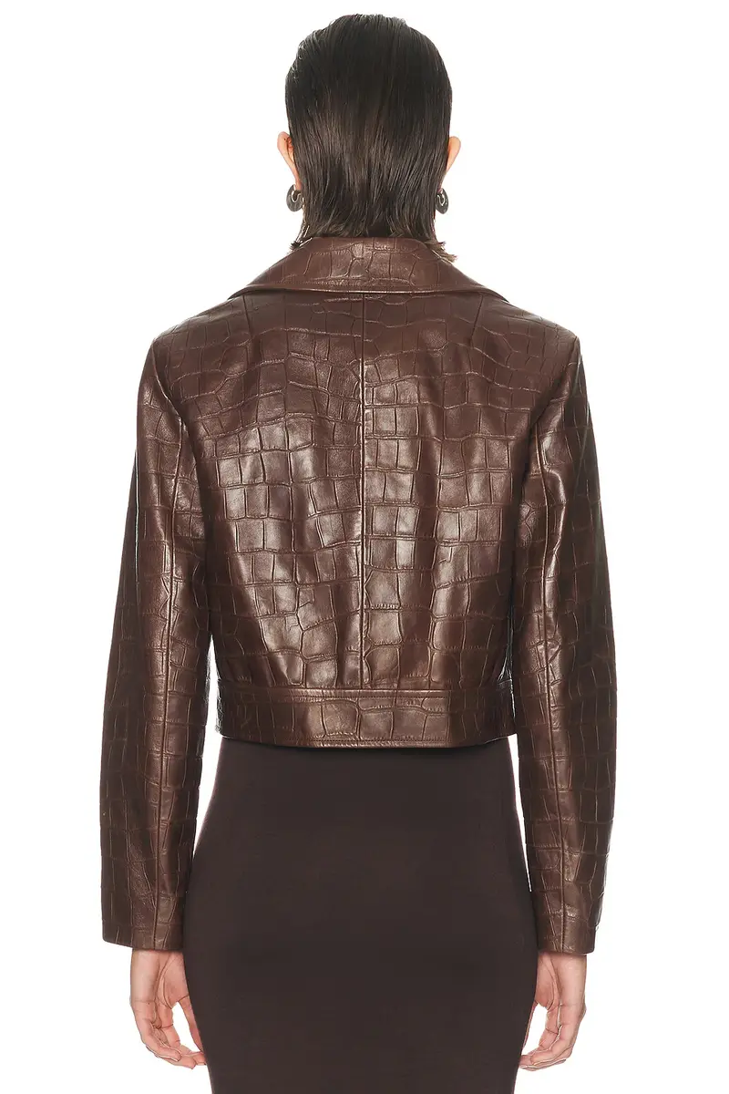 Ralph Lauren Collection Printed Leather Jaxson Lined Moto Jacket | Thumbnail 4 Ralph Lauren Collection Printed Leather Jaxson Lined Moto Jacket | Thumbnail 4