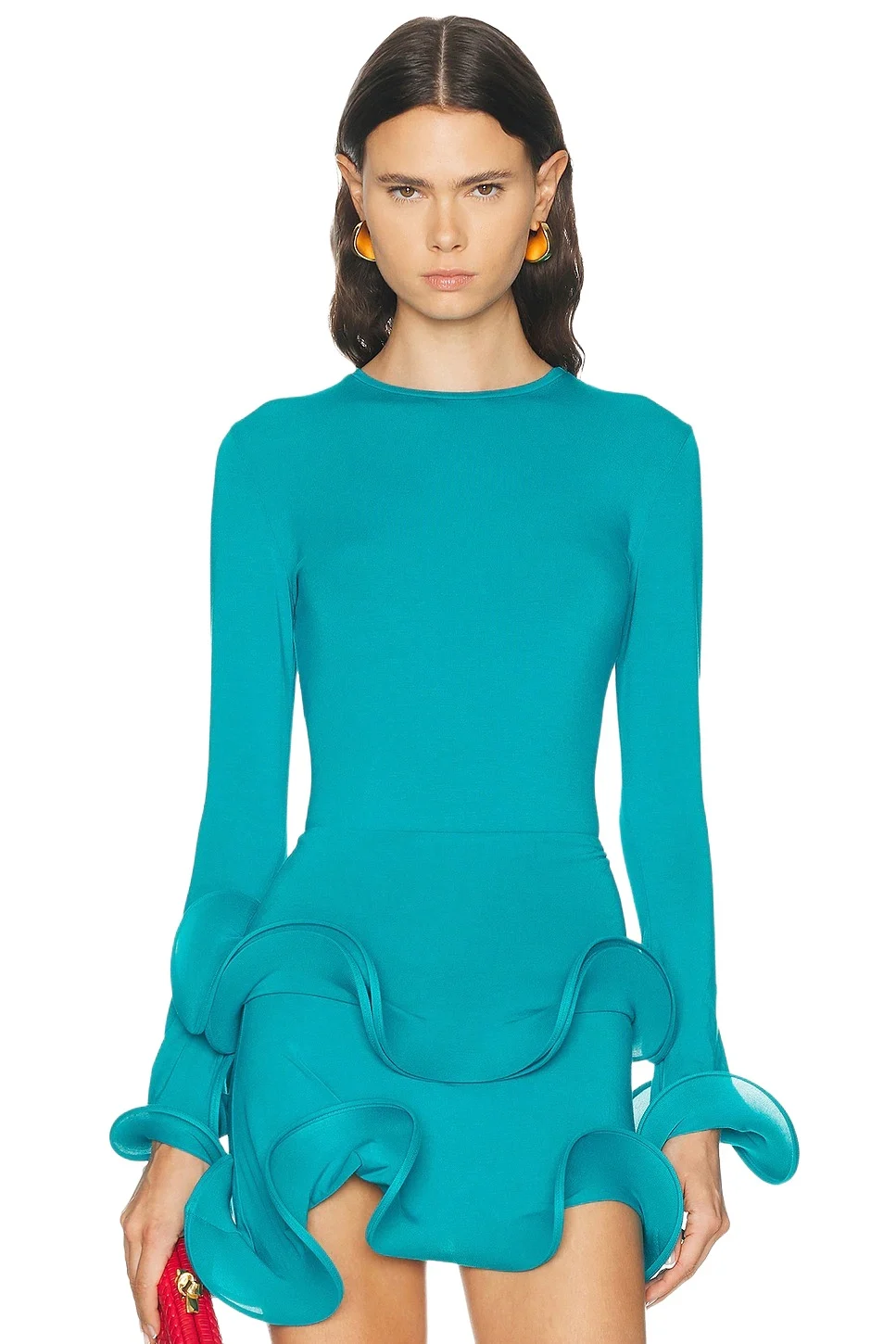 Wave Sleeve Bamboo Top Wave Sleeve Bamboo Top