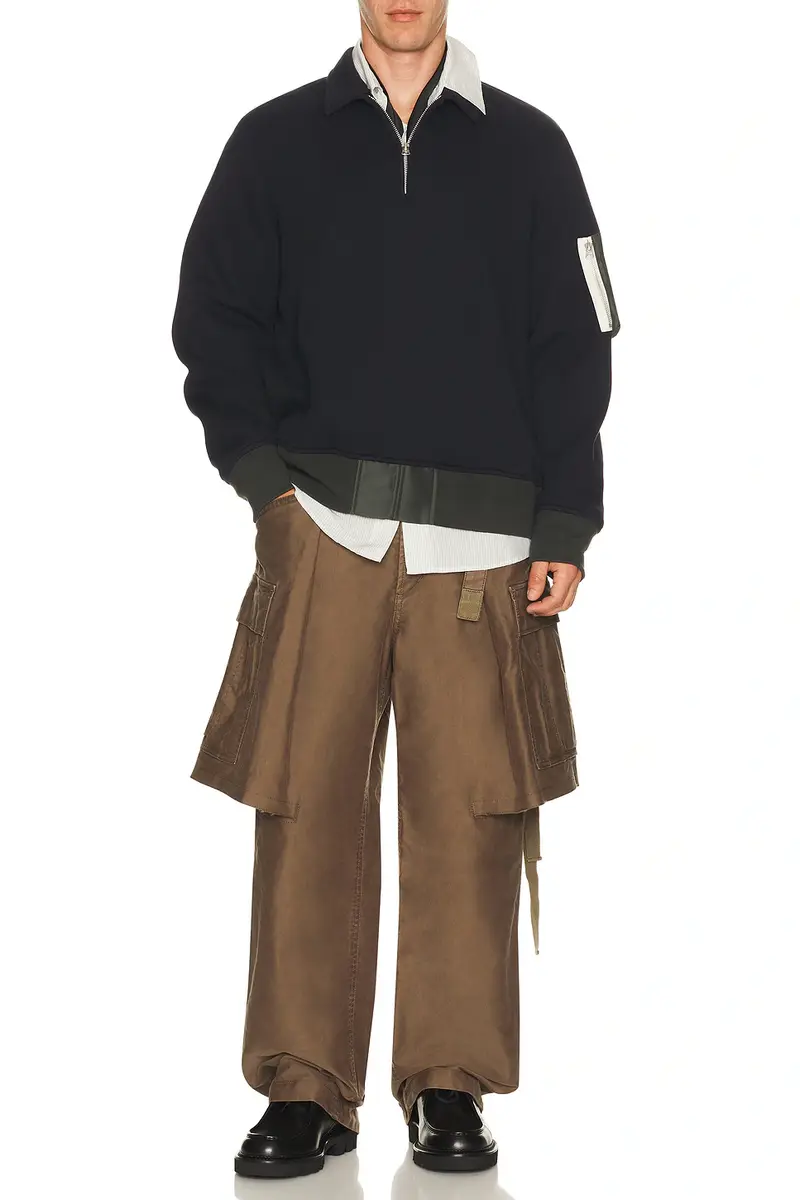 Sacai Sueded Cotton Pants | Thumbnail 4 Sacai Sueded Cotton Pants | Thumbnail 4