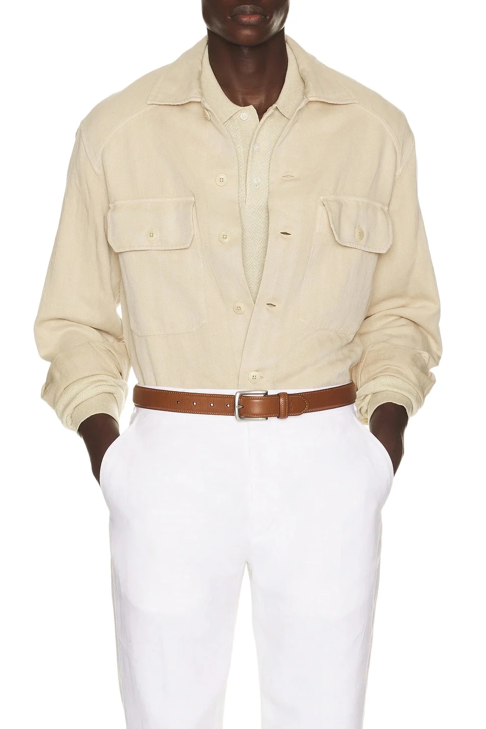 Ralph Lauren Purple Label Clyborn Mil Two Pocket Shirt
