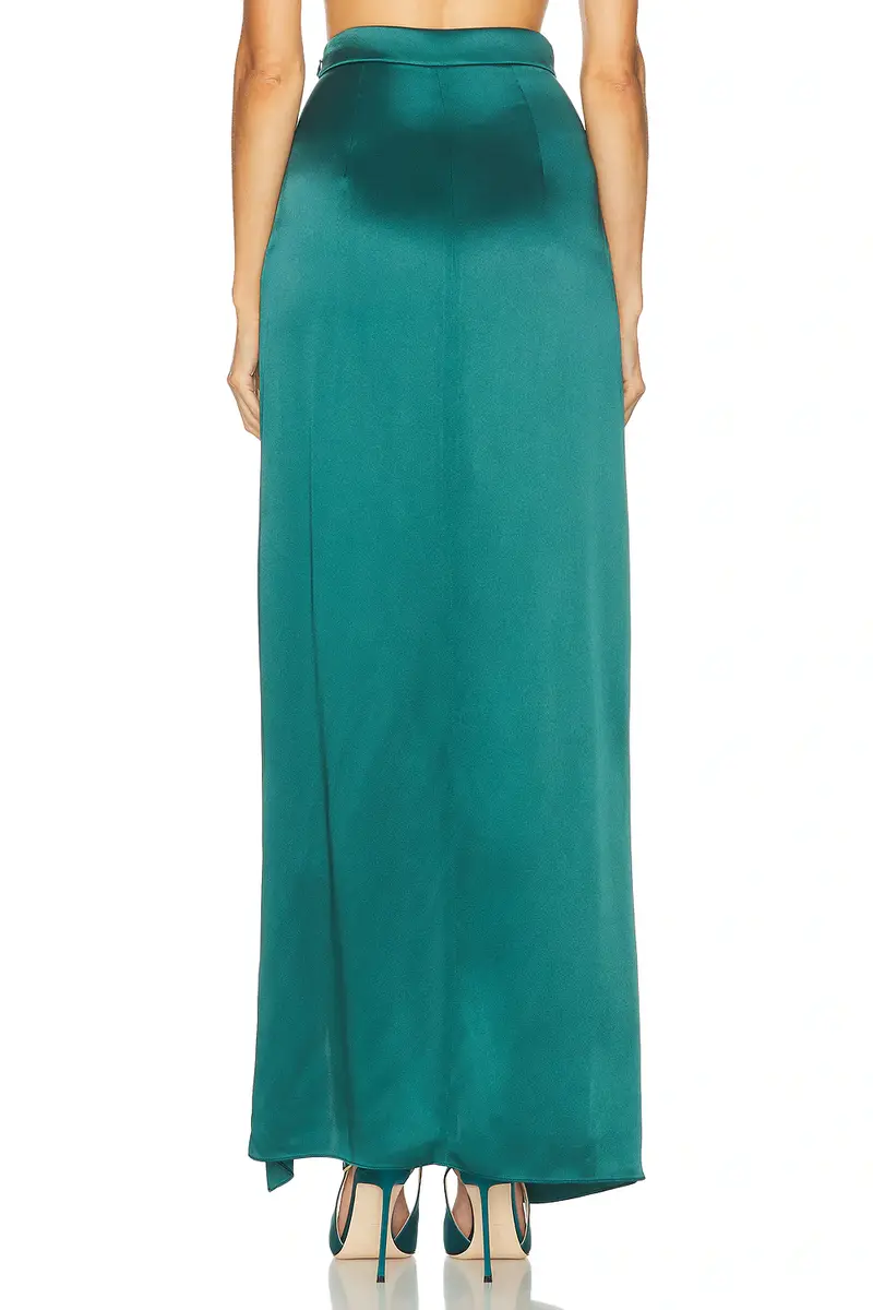 Lapointe Satin Wrap Maxi Skirt | Thumbnail 5 Lapointe Satin Wrap Maxi Skirt | Thumbnail 5