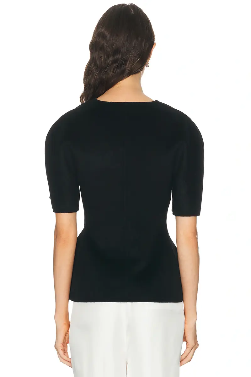 Lisa Yang Double V Neck Top | Thumbnail 3 Lisa Yang Double V Neck Top | Thumbnail 3