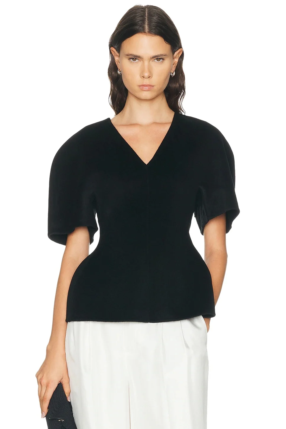 Double V Neck Top