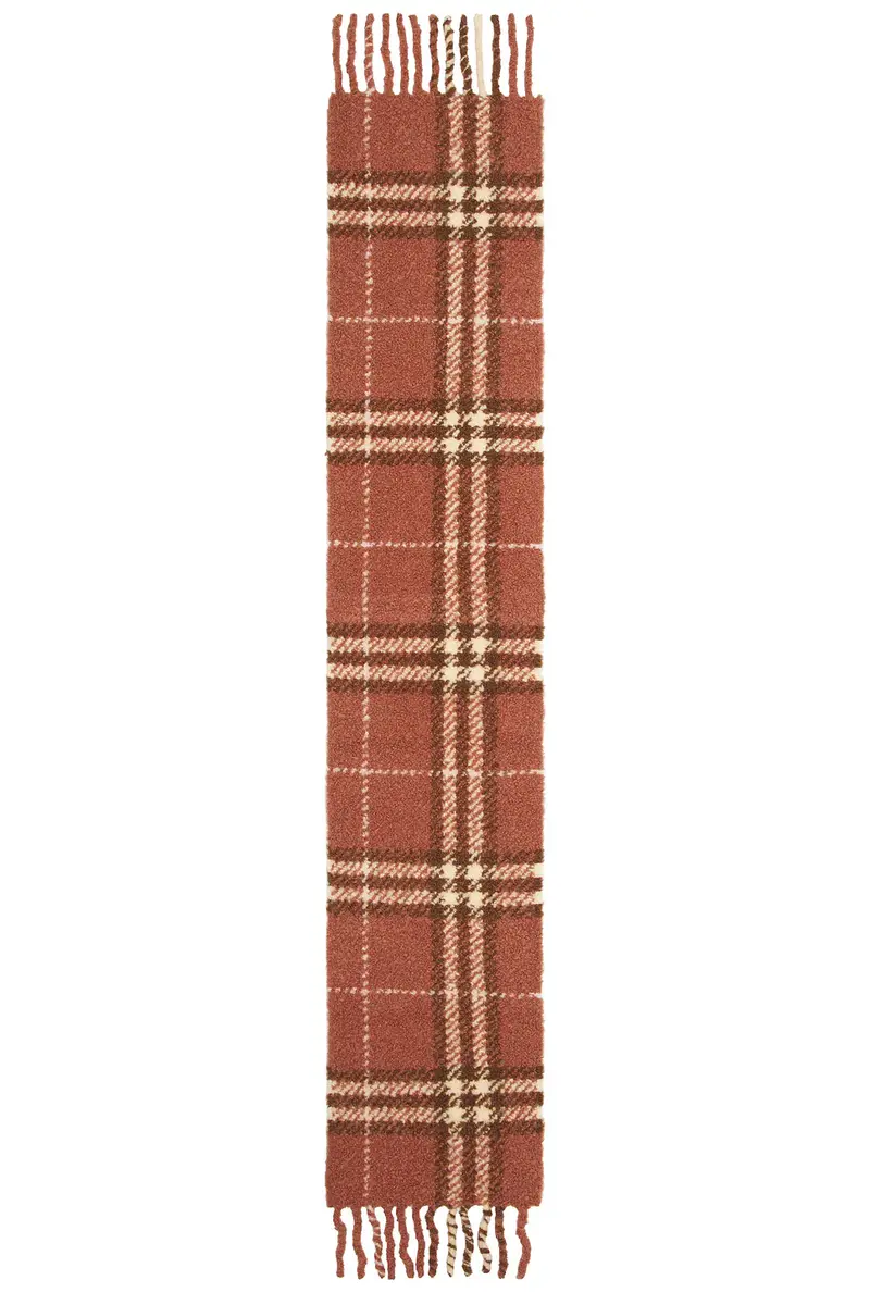 Burberry Giant Check Boucle Scarf | Thumbnail 2 Burberry Giant Check Boucle Scarf | Thumbnail 2