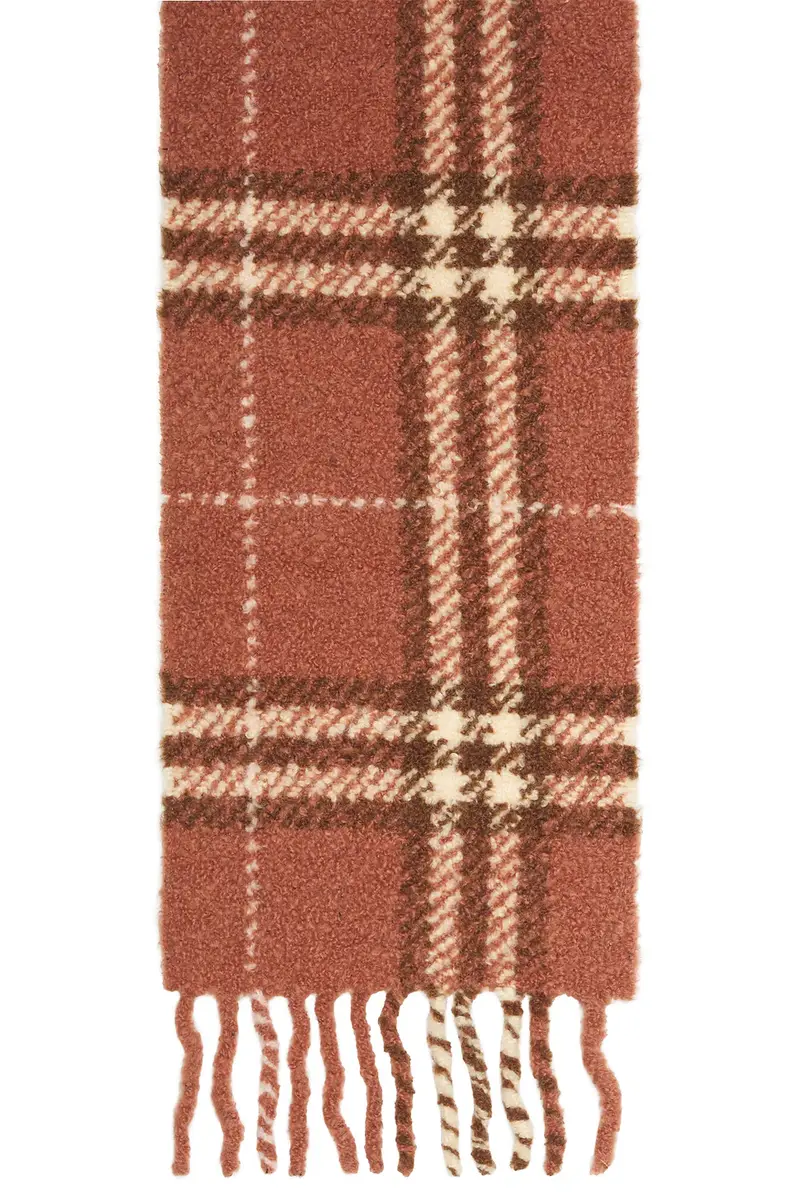 Burberry Giant Check Boucle Scarf | Thumbnail 3 Burberry Giant Check Boucle Scarf | Thumbnail 3
