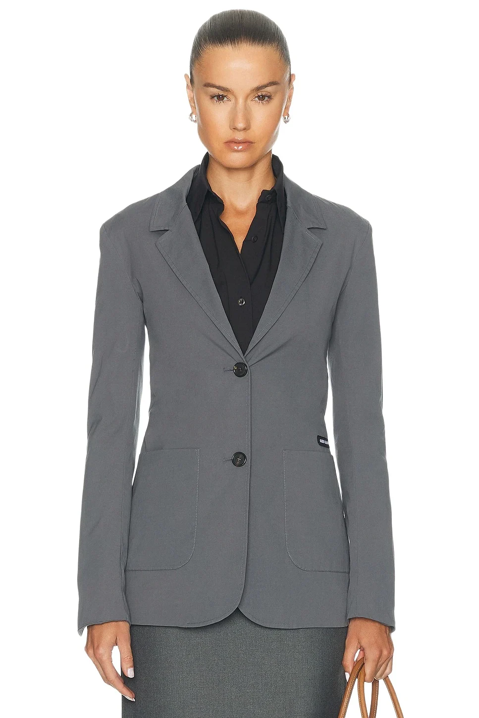 Miu Miu Popeline Stretch Washed Blazer