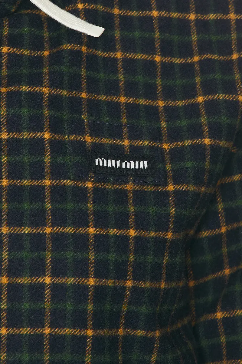 Miu Miu Check Color Padded Jacket | Thumbnail 6