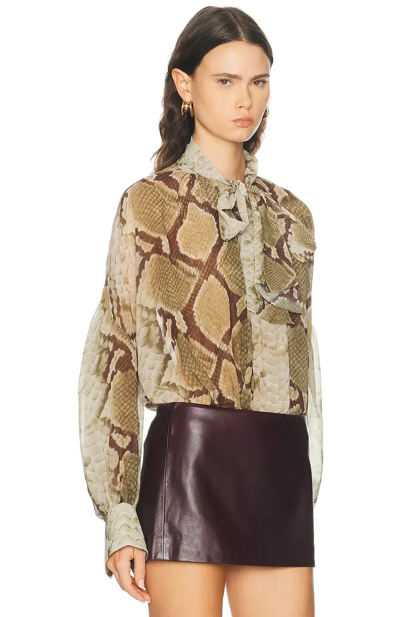 Retrofête Maika Chiffon Blouse | Thumbnail 2 Retrofête Maika Chiffon Blouse | Thumbnail 2
