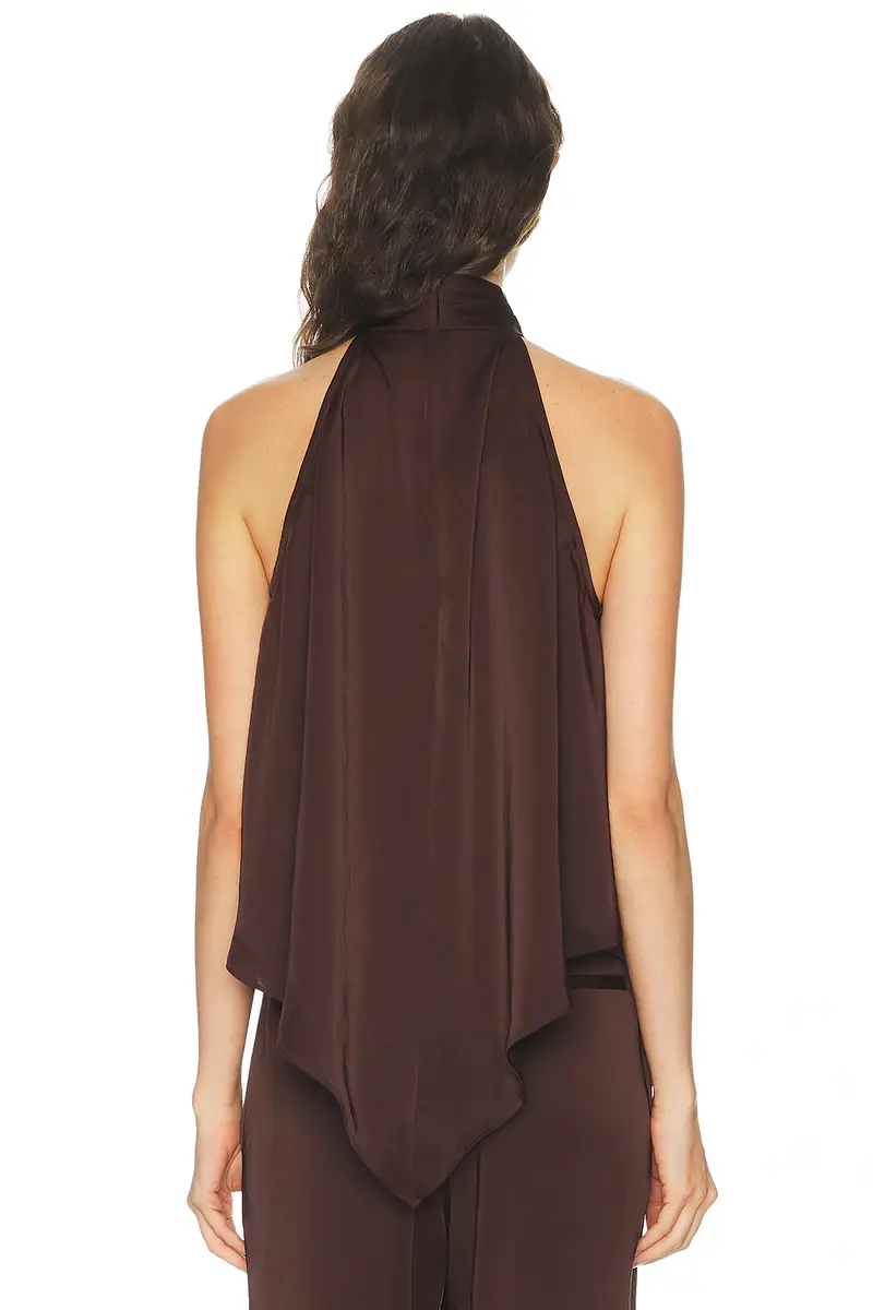 Lapointe Lightweight Satin Hankerchief Top | Thumbnail 3 Lapointe Lightweight Satin Hankerchief Top | Thumbnail 3
