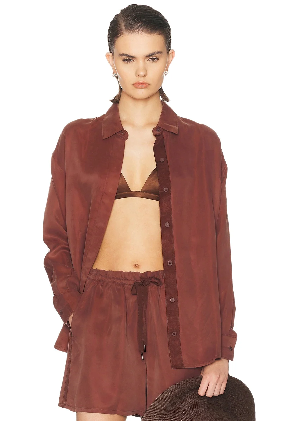 Sunkissed Cupro Button Down Shirt Sunkissed Cupro Button Down Shirt