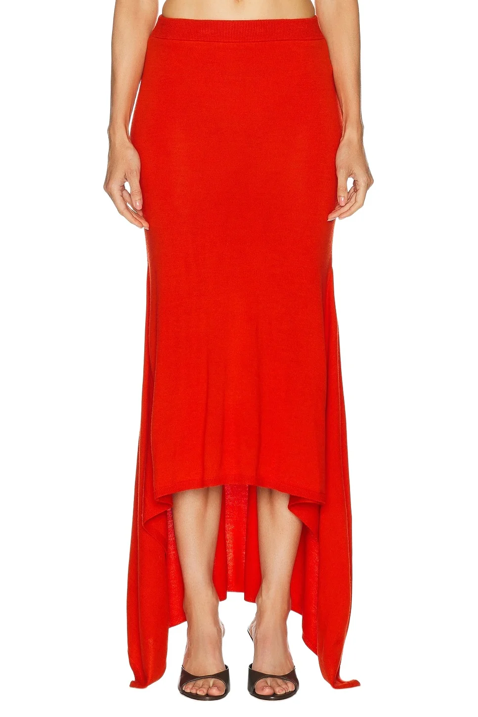 Monse Ribbed Knit Skirt