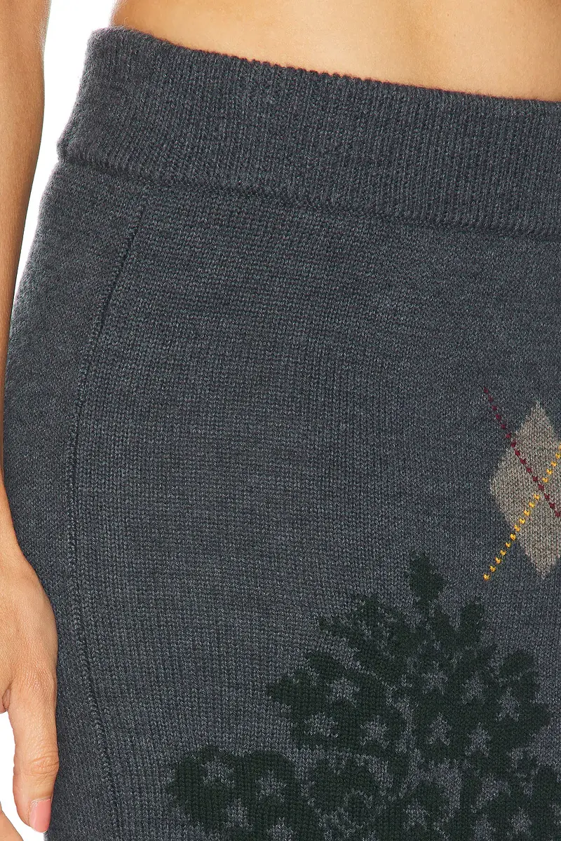 Monse Mixed Fair Isle Midi Skirt | Thumbnail 6
