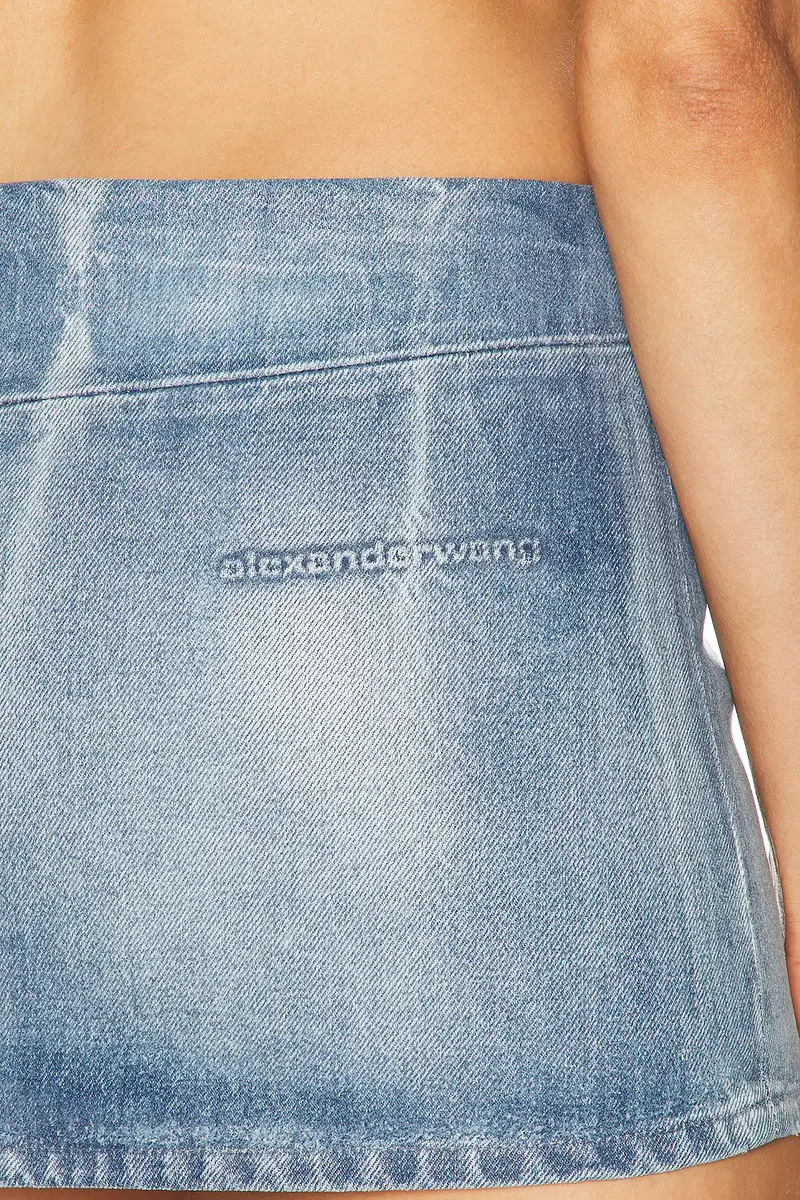 Alexander Wang Glazed Denim Mini Skirt | Thumbnail 6 Alexander Wang Glazed Denim Mini Skirt | Thumbnail 6