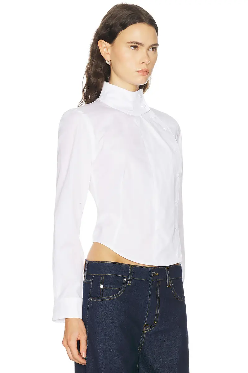 R13 Asymmetrical Front Shirt | Thumbnail 2 R13 Asymmetrical Front Shirt | Thumbnail 2