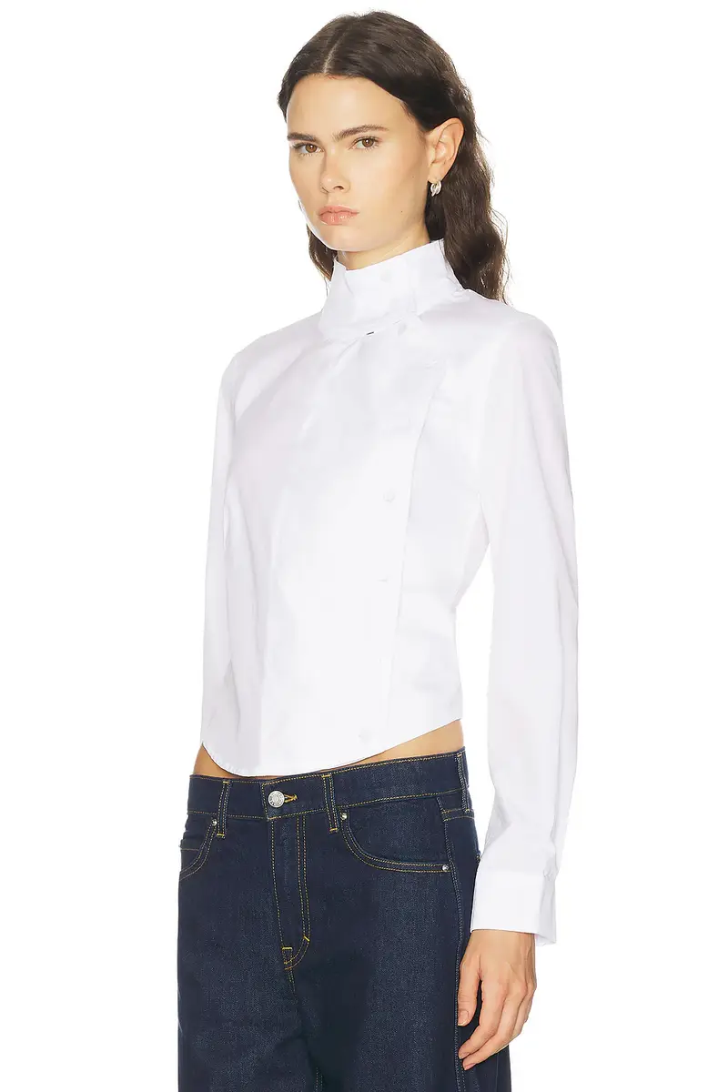 R13 Asymmetrical Front Shirt | Thumbnail 3 R13 Asymmetrical Front Shirt | Thumbnail 3