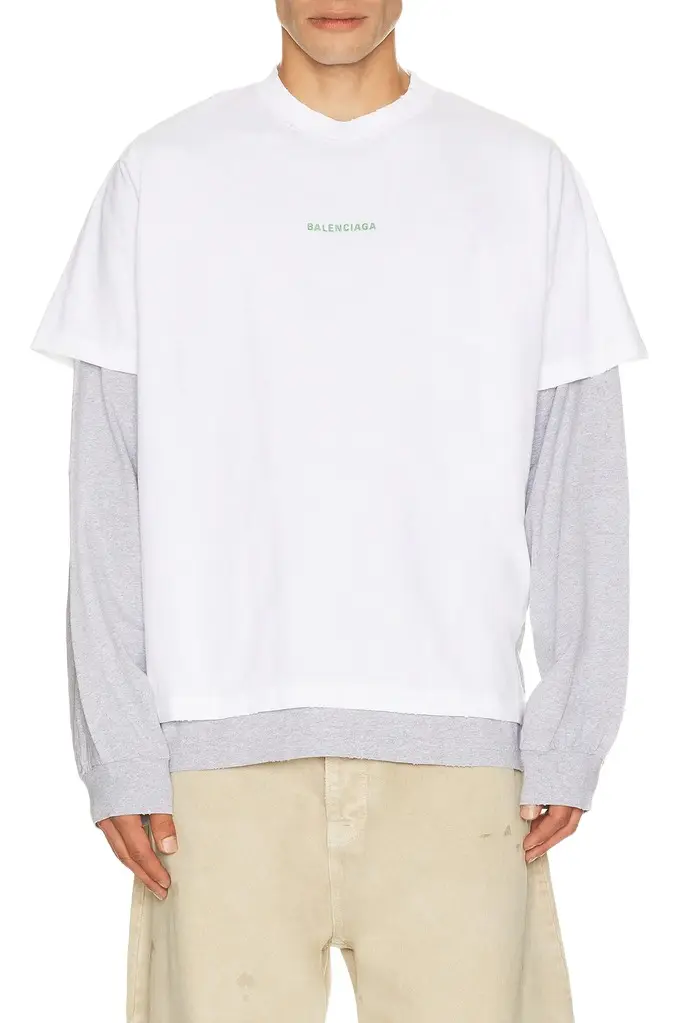 Balenciaga Double Tee Shirt