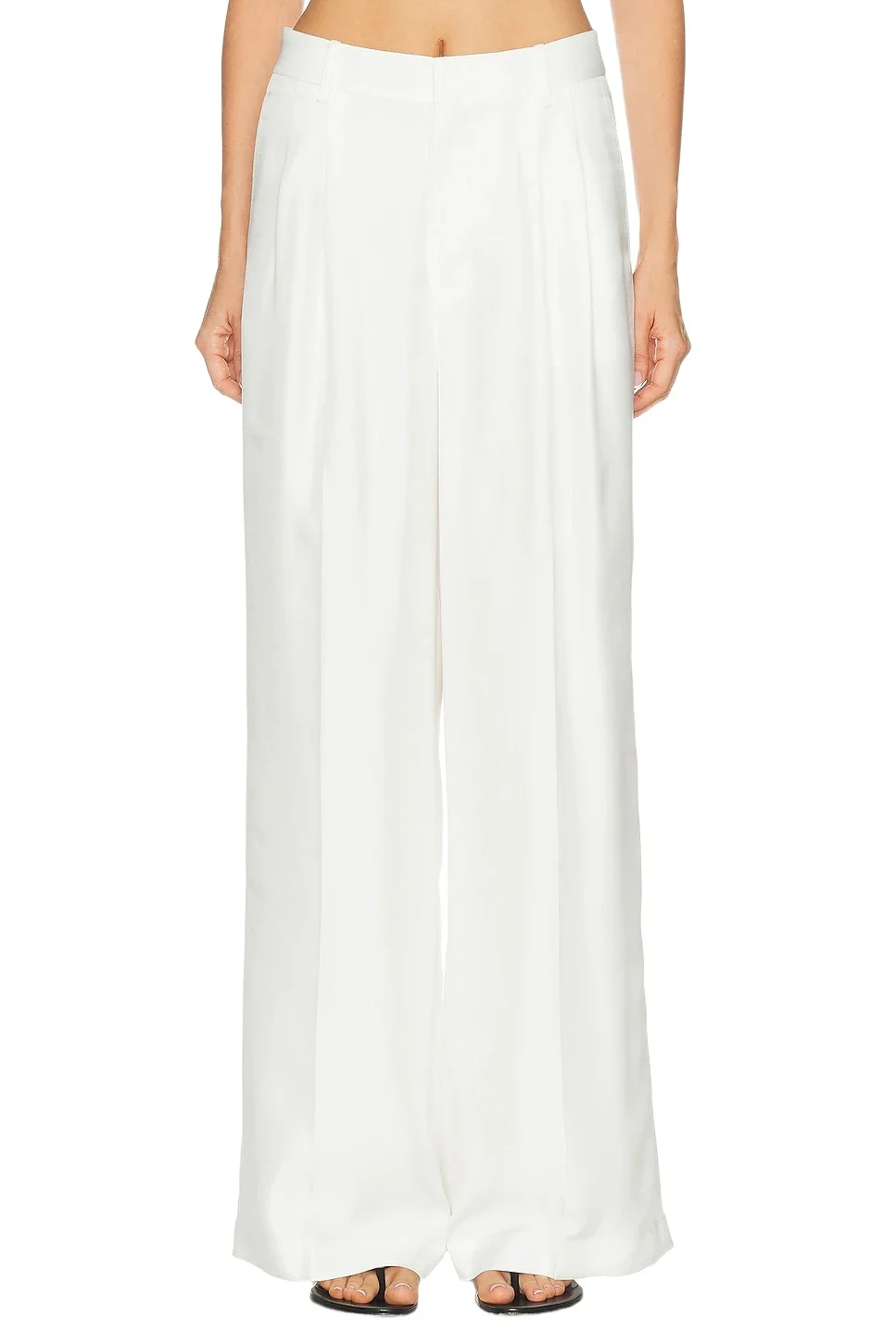 Wide Leg Tailored Trousers