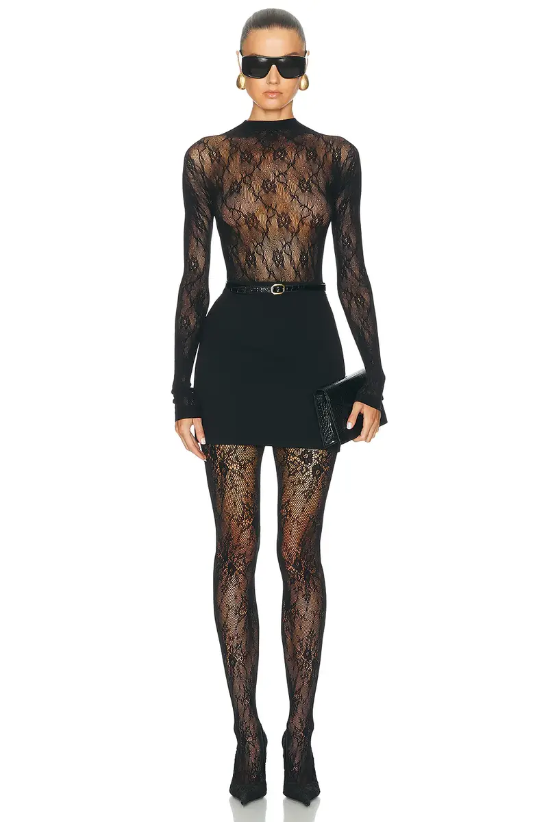 Swedish Stockings Rosa Lace Tights | Thumbnail 2 Swedish Stockings Rosa Lace Tights | Thumbnail 2