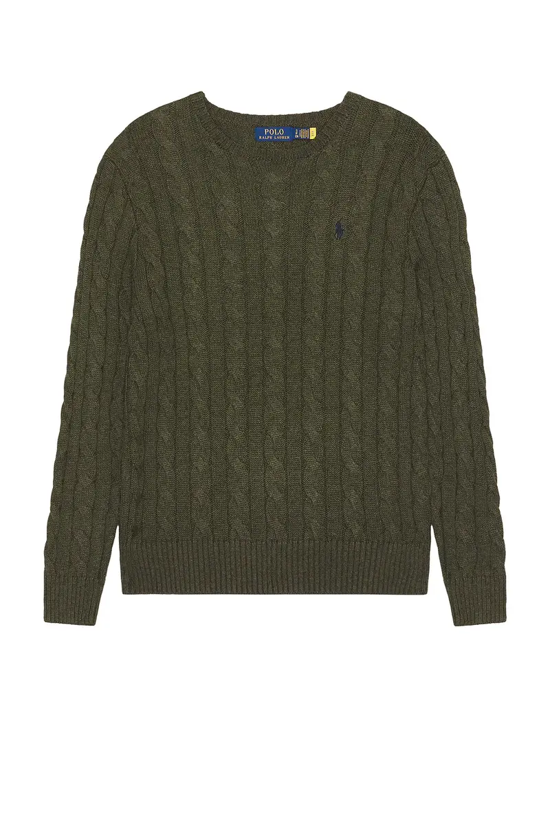 Polo Ralph Lauren Cotton Cable Knit Crewneck Sweater | Thumbnail 4